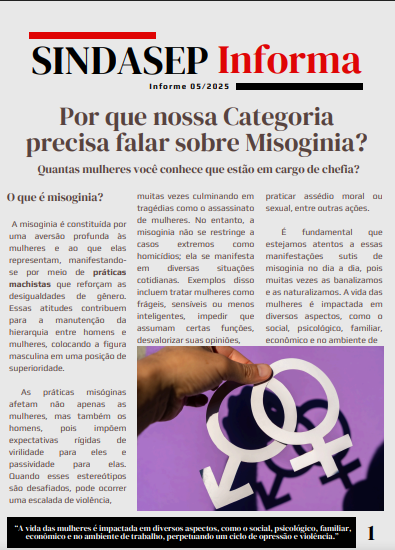 Primeira página do informe